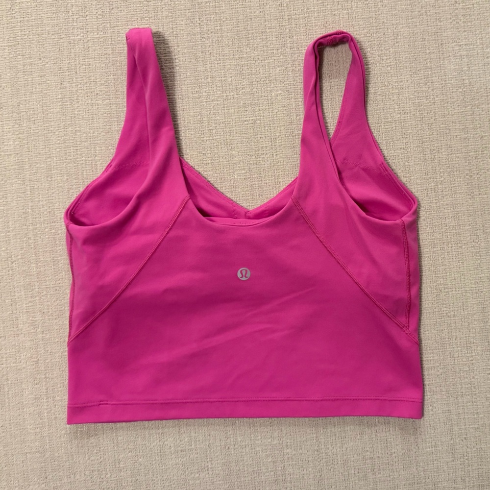 lululemon align tank Sports Bra sonic pink size 8